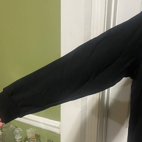 PINK Victoria's Secret Black Hoodie with Multicolor Logo - Picture 5 of 6